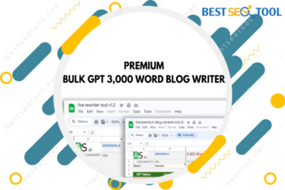 Bulk GPT 3,000 Word Blog Writer