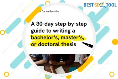 How To Write Your Thesis In 30 Days