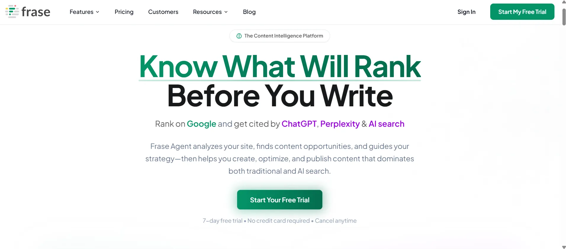 Frase AI Content Writing