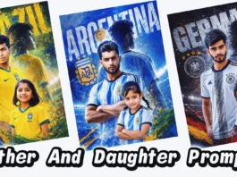 father and daughter football prompt