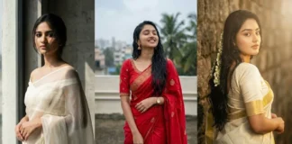 half saree prompt for girl