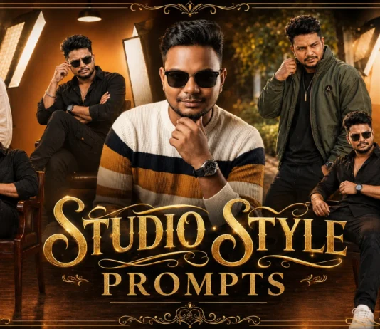 Trending studio style photo prompts