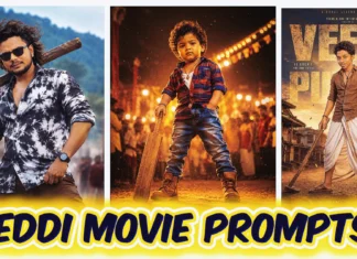 Peddi Movie Prompts: Create Viral Telugu Mass Hero AI Photos in Seconds peddi movie prompt chatgpt